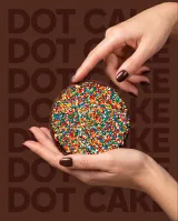 Chocolate Dot Cake Cookie ft. Hundreds & Thousands®