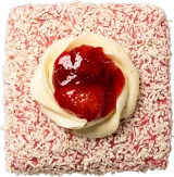 Strawberry & Cream Lamington Cookie