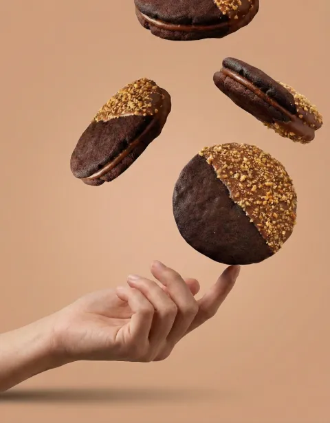 Dipped Sandwich Cookie ft. Nutella®