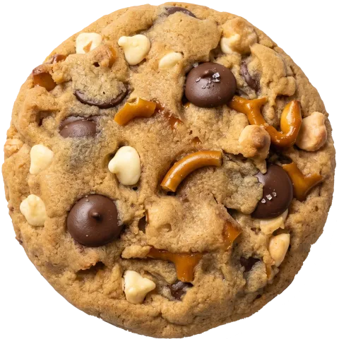 Double Peanut Butter Pretzel Cookie