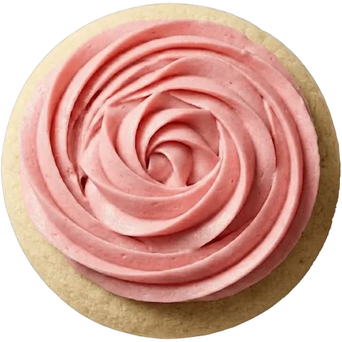 Pink Vanilla Swirl Cookie