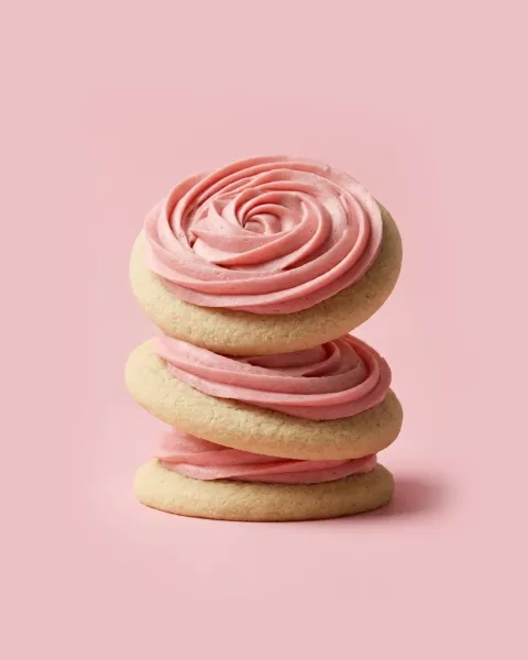 Pink Vanilla Swirl Cookie