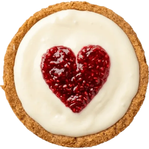 Valentine's Raspberry Cheesecake Cookie ft. Biscoff®