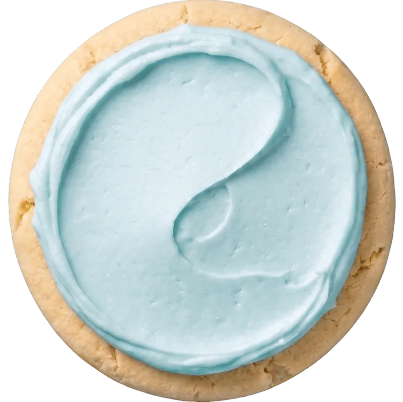 Blue Bubblegum Sugar Cookie