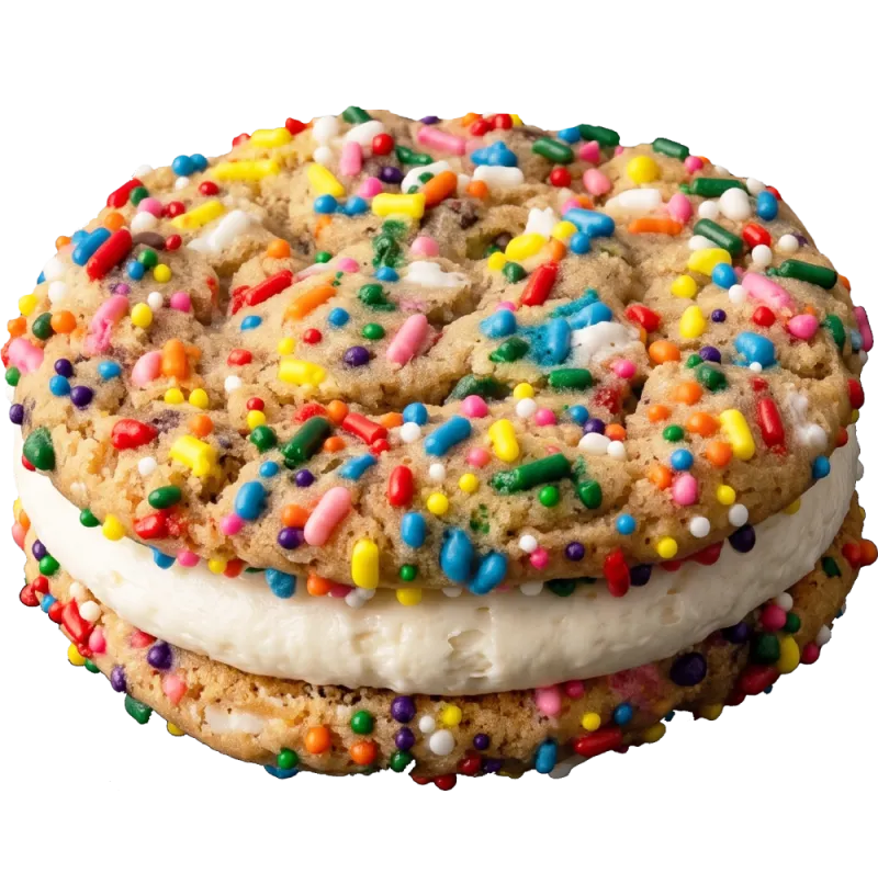 Mallow Crème Birthday Sandwich Cookie