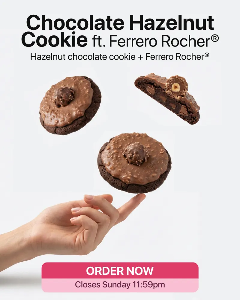 Chocolate Hazelnut Cookie ft. Ferrero Rocher®