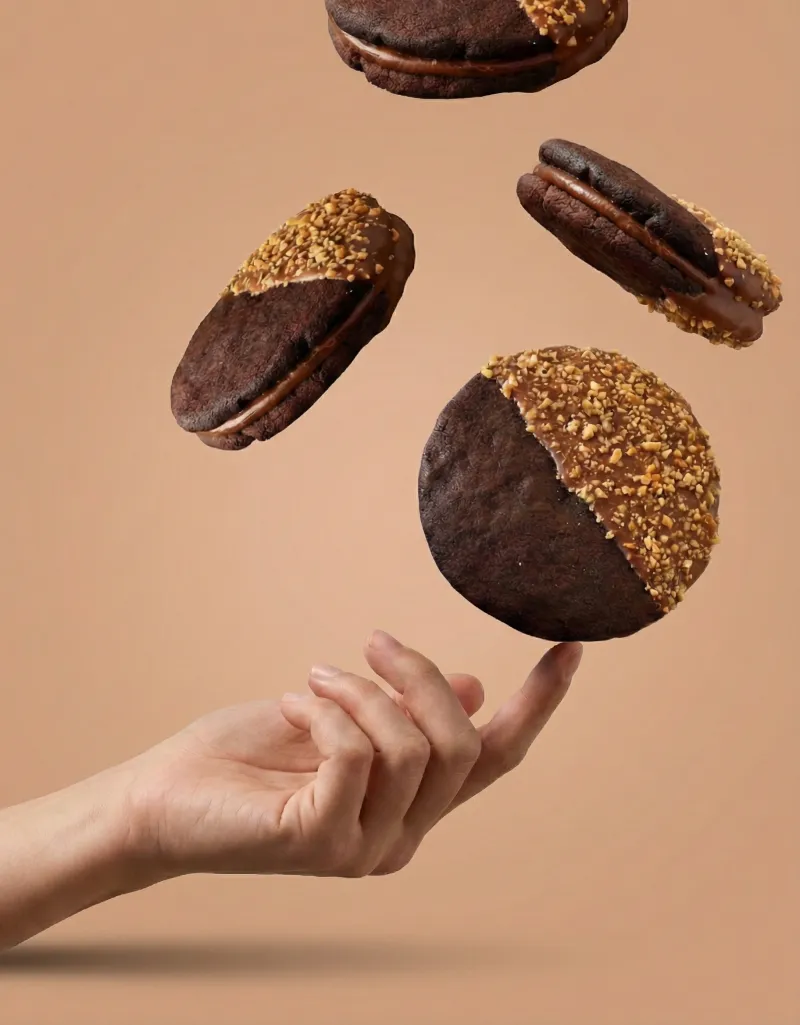 Dipped Sandwich Cookie ft. Nutella®