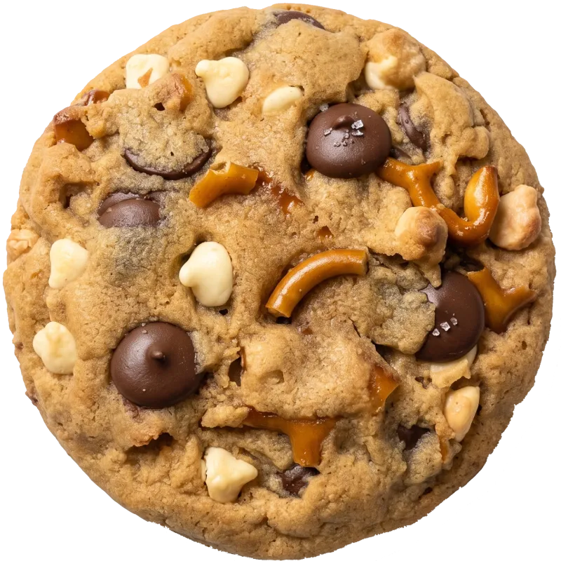 Double Peanut Butter Pretzel Cookie