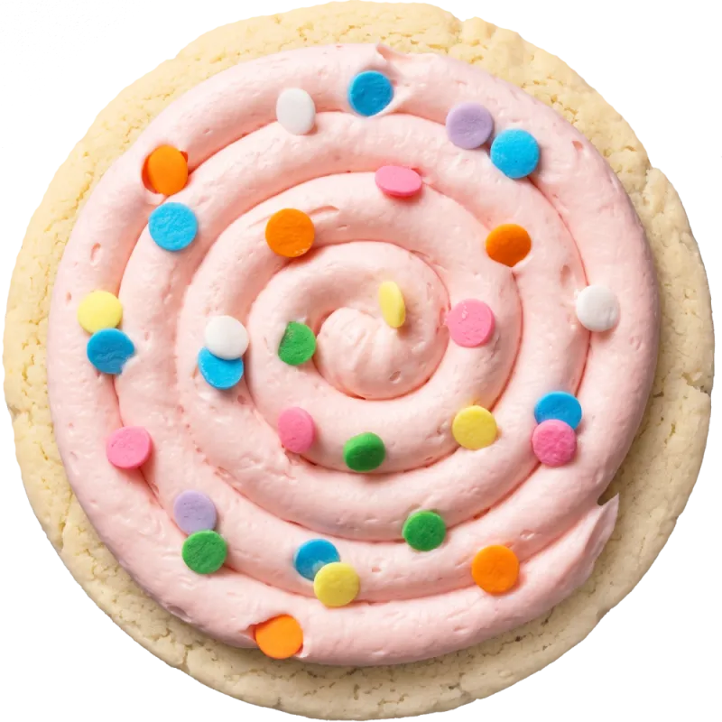 Pink Confetti Sugar Cookie