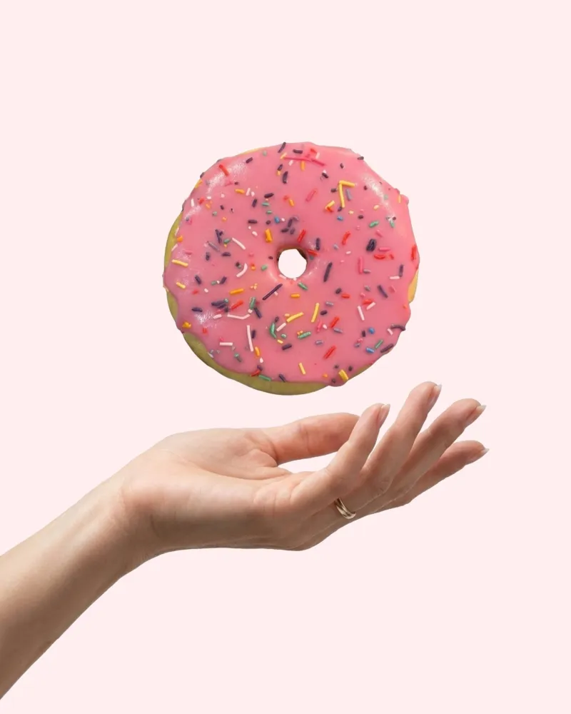 Pink Sugar Donut Cookie