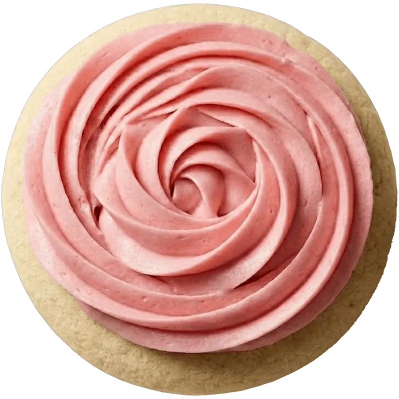Pink Vanilla Swirl Cookie