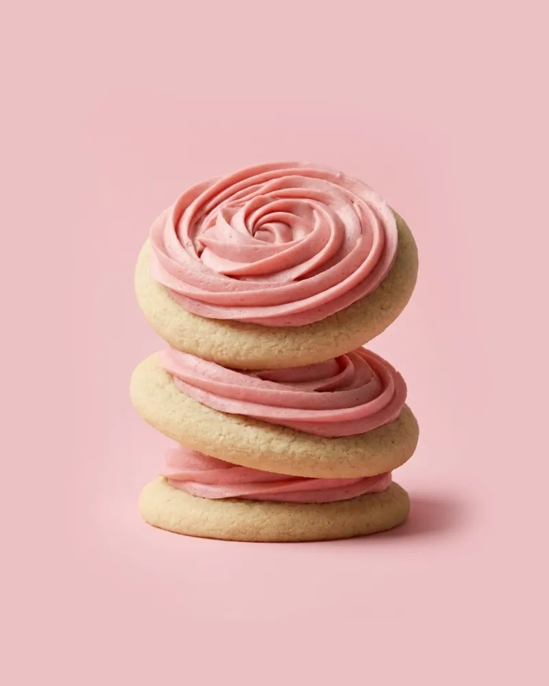 Pink Vanilla Swirl Cookie