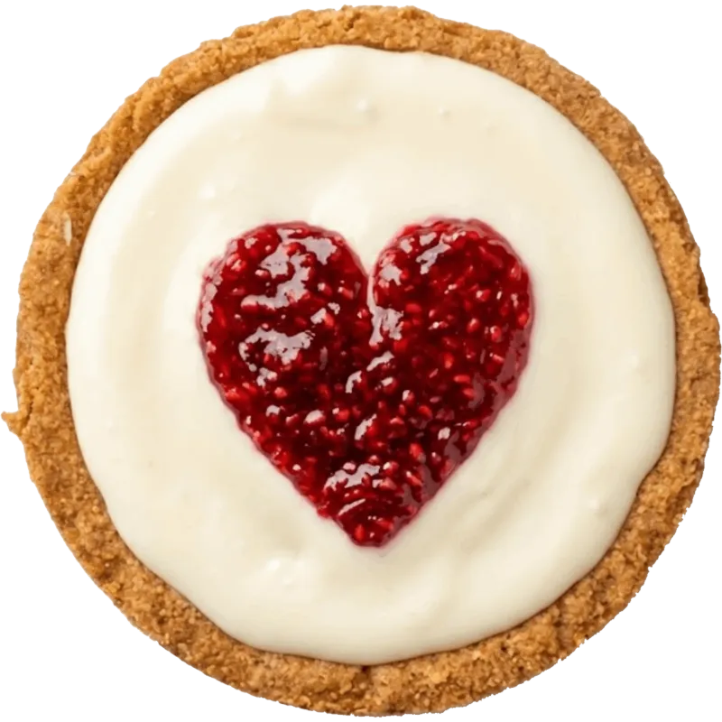 Valentine's Raspberry Cheesecake Cookie ft. Biscoff®
