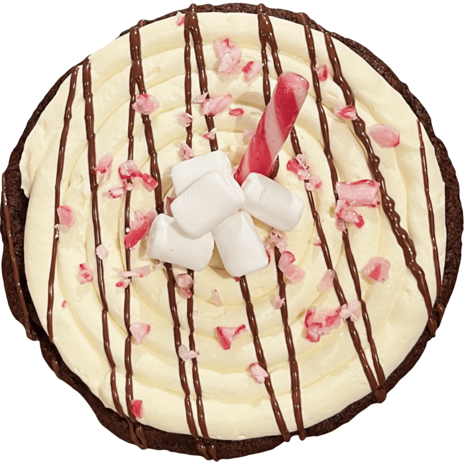 Candy Cane Hot Cocoa Cookie