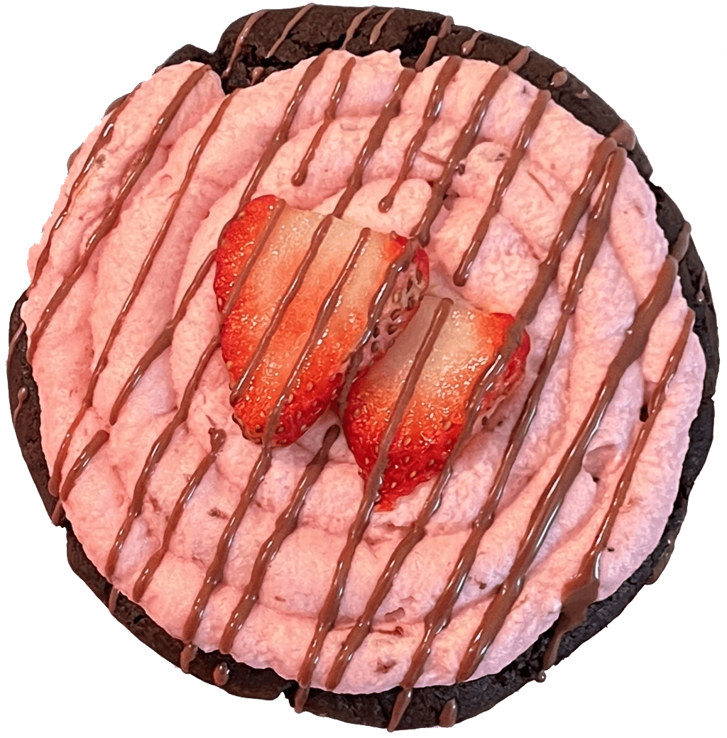 Chocolate Dipped Strawberry Cookie