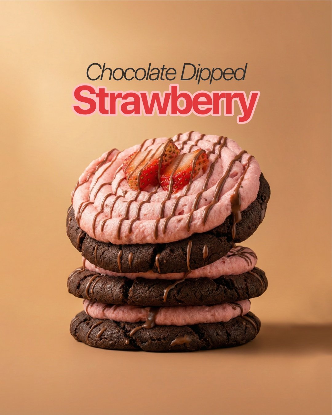 Chocolate Dipped Strawberry Cookie - Image 2