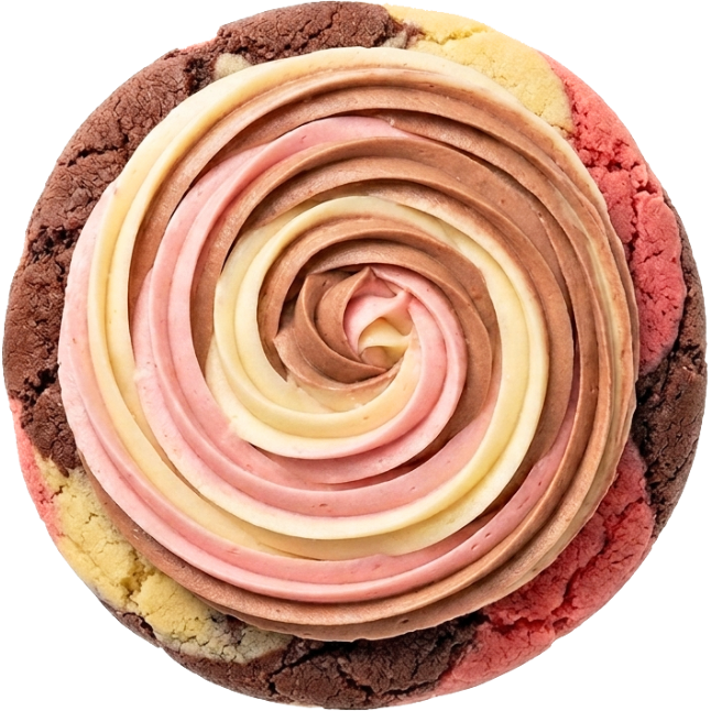 Neapolitan Ice Cream Cookie