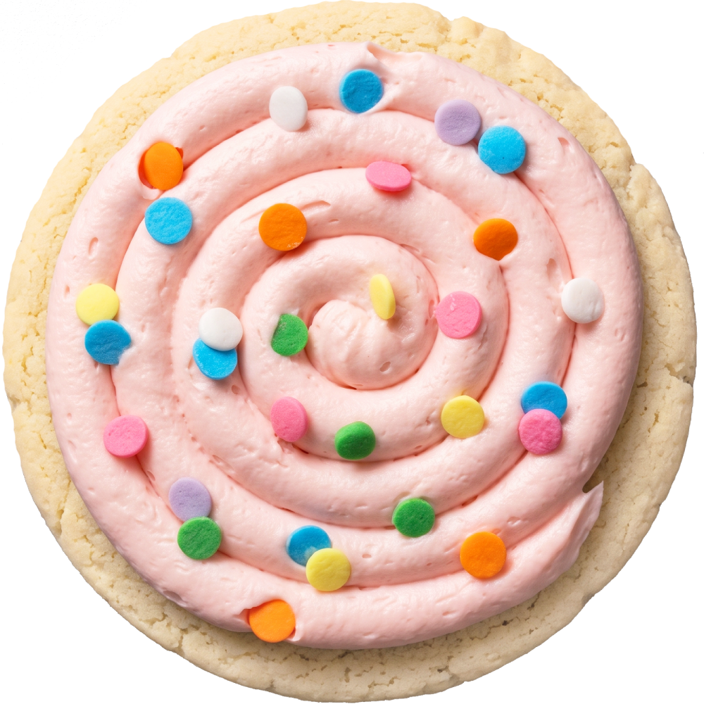 Pink Confetti Sugar Cookie
