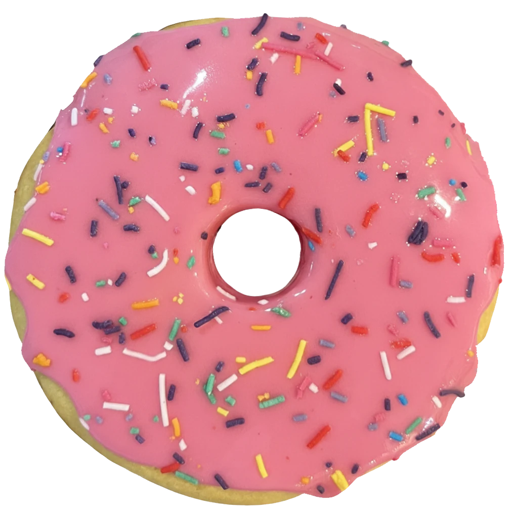 Pink Sugar Donut Cookie